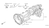 Diagram for Nissan Frontier Transmission Assembly - 32010-EA210