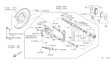 Diagram for Nissan Leaf Brake Caliper Repair Kit - 44141-AW70A