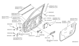 Diagram for Nissan Sentra Weather Strip - 80821-5M00A