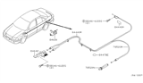 Diagram for Nissan Sentra Fuel Door Release Cable - 84650-5M000