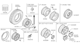 Diagram for 1991 Nissan Pathfinder Wheel Cover - 40315-32G00