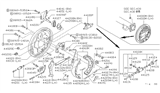 Diagram for Nissan Hardbody Pickup (D21) Brake Shoe Set - 44060-10W25