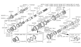 Diagram for Nissan Hardbody Pickup (D21) Transfer Case Output Shaft Snap Ring - 32204-01G64
