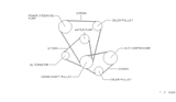 Diagram for Nissan Pathfinder Serpentine Belt - 02117-44523