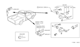 Diagram for Nissan Pathfinder Ignition Lock Cylinder - 48700-01G25