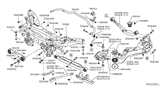 Diagram for Nissan Rear Crossmember - 55400-4BF0A