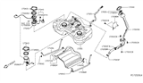 Diagram for Nissan Fuel Pump Tank Seal - 17342-9TA0A