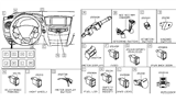 Diagram for Nissan Rogue Wiper Switch - 25560-4BA7A