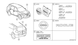 Diagram for 2020 Nissan Murano Emblem - 62890-4BA0A