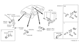 Diagram for Nissan Sentra Ignition Lock Cylinder - 48700-04A25