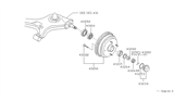 Diagram for Nissan Sentra Wheel Bearing Dust Cap - 40234-01A00