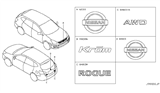 Diagram for Nissan Cube Emblem - K0890-1A14A