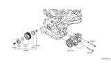 Diagram for Nissan Timing Belt Idler Pulley - 11925-EA00A