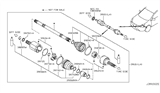 Diagram for Nissan Rogue CV Joint - 39711-JA01A