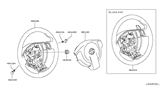 Diagram for 2013 Nissan Rogue Steering Wheel - 48430-JM000