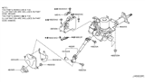 Diagram for Nissan Rogue Steering Column Cover - 48950-JG41A