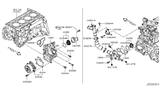 Diagram for Nissan Versa Note Thermostat - 21200-ED00A