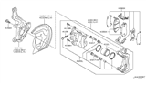 Diagram for Nissan Juke Brake Backing Plate - 41151-JU00A