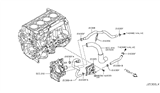 Diagram for Nissan Juke Oil Cooler Hose - 21306-1KC2B