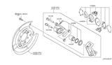 Diagram for Nissan Sentra Brake Caliper - 44001-1KD0A