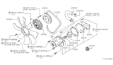 Diagram for Nissan 200SX Water Pump - 21010-G3925
