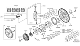 Diagram for Nissan Sentra Crankshaft Gear - 13021-ET000