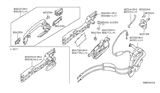 Diagram for Nissan Sentra Door Latch Assembly - 80500-9AA0A