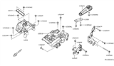 Diagram for Nissan Sentra Engine Mount Torque Strut - 11380-ET000