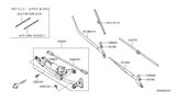 Diagram for Nissan Sentra Wiper Blade - 28890-ET000