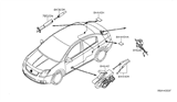 Diagram for 2012 Nissan Sentra Fuel Door Release Cable - 84650-ET80A