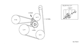 Diagram for Nissan Sentra Serpentine Belt - 11720-ET00A