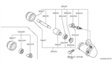 Diagram for Nissan Van Clutch Slave Cylinder - 30620-U7001