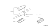 Diagram for Nissan 280ZX Catalytic Converter - 20802-P9000