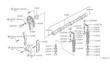 Diagram for Nissan 280ZX Timing Chain Guide - 13085-21002