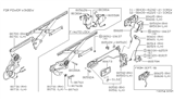Diagram for Nissan 200SX Rear Door Striker - 80570-Q0101