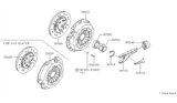 Diagram for Nissan 300ZX Clutch Disc - 30100-P9510