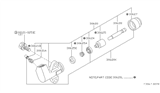 Diagram for Nissan Clutch Slave Repair Kit - 30621-P9525