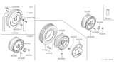 Diagram for Nissan Sentra Lug Nuts - 40224-92S00
