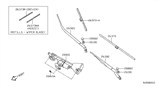 Diagram for Nissan Altima Wiper Blade - 28895-ZX00A
