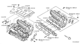 Diagram for 2013 Nissan Altima Intake Manifold Gasket - 14035-JA00A