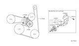 Diagram for Nissan Altima Timing Belt Tensioner - 11955-JA00C