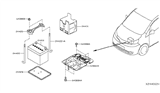 Diagram for Nissan NV Battery Tray - 24427-ZX60A