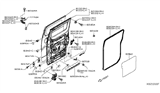 Diagram for Nissan NV Door Check - 82430-3LM0A