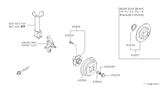 Diagram for Nissan 200SX Wheel Bearing Dust Cap - 43234-85E00