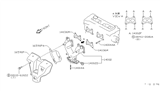 Diagram for Nissan Sentra Exhaust Manifold Gasket - 14036-53J00