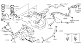 Diagram for Nissan Versa Note Fuel Line Clamps - 16439-7S000