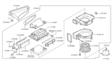 Diagram for Nissan GT-R Blower Motor - 27225-JK60B