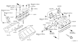 Diagram for Nissan Murano Intake Manifold - 14010-8J16A