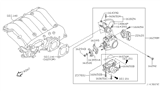 Diagram for Nissan Pathfinder Throttle Body - 16119-4W010