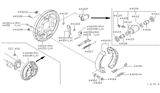 Diagram for Nissan Pathfinder Wheel Cylinder Repair Kit - D4100-3W425